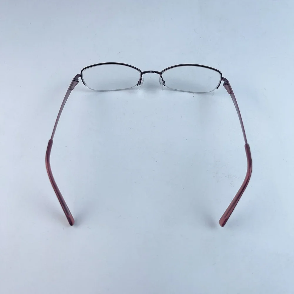 Adensco JOY JJF Women's‎ Eyeglasses Black Metal Cat Eye Half Rim 50-18-135 mm